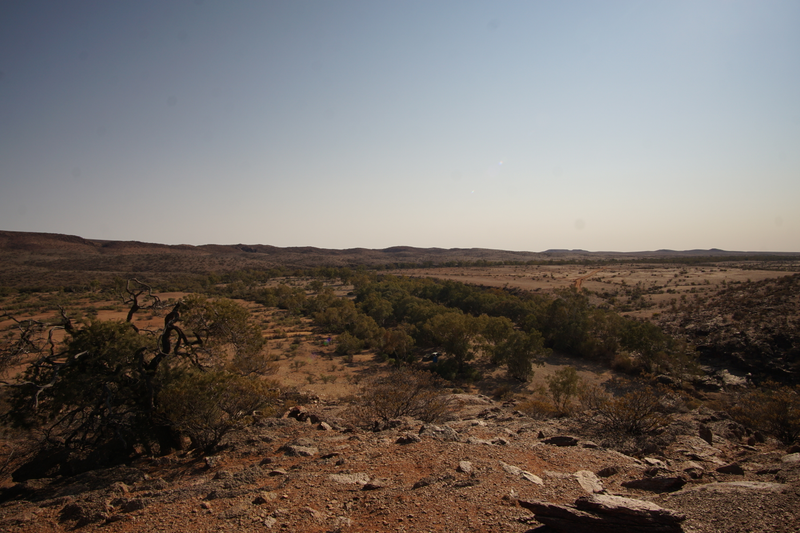 The light coloured dot in the middle of this picture is the Cruiser and our camp.